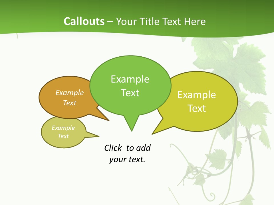 Framing Pastoral Plant PowerPoint Template