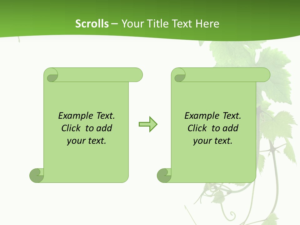 Framing Pastoral Plant PowerPoint Template