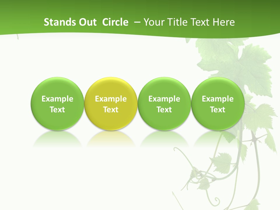Framing Pastoral Plant PowerPoint Template