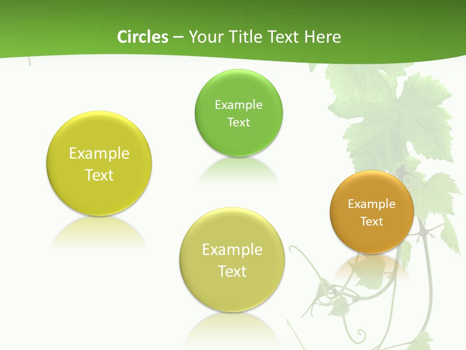 Framing Pastoral Plant PowerPoint Template