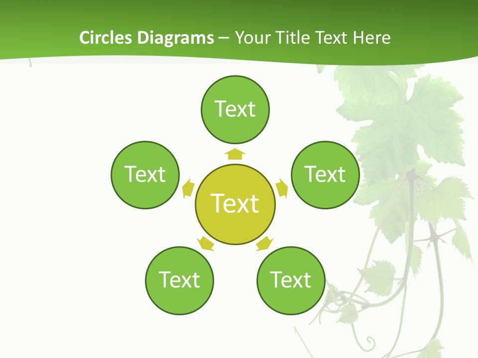 Framing Pastoral Plant PowerPoint Template