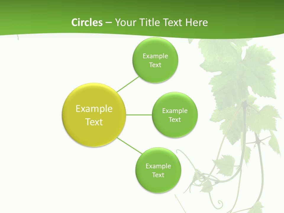 Framing Pastoral Plant PowerPoint Template