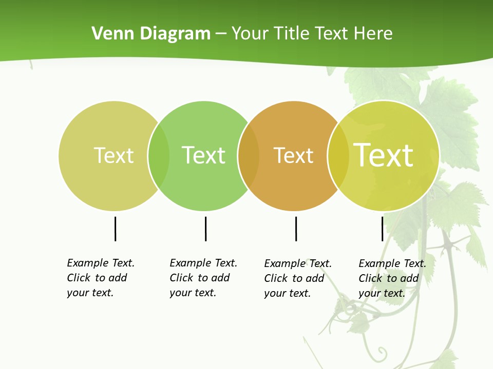 Framing Pastoral Plant PowerPoint Template