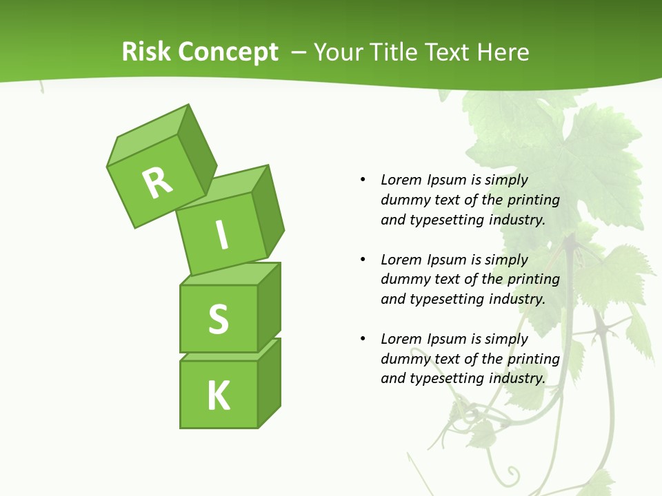 Framing Pastoral Plant PowerPoint Template