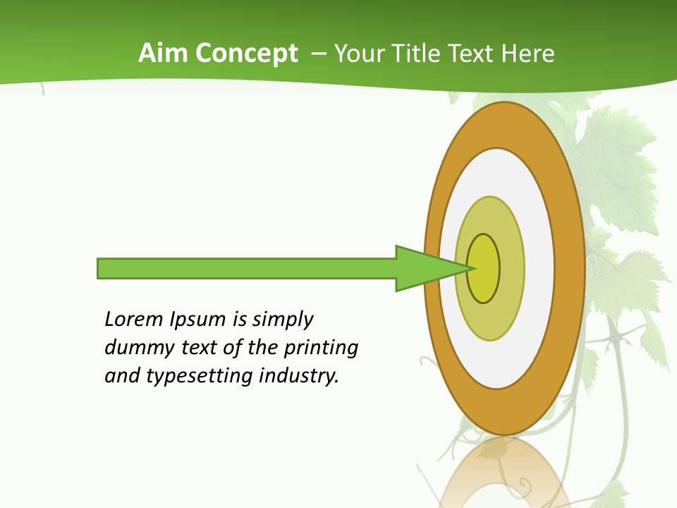 Framing Pastoral Plant PowerPoint Template
