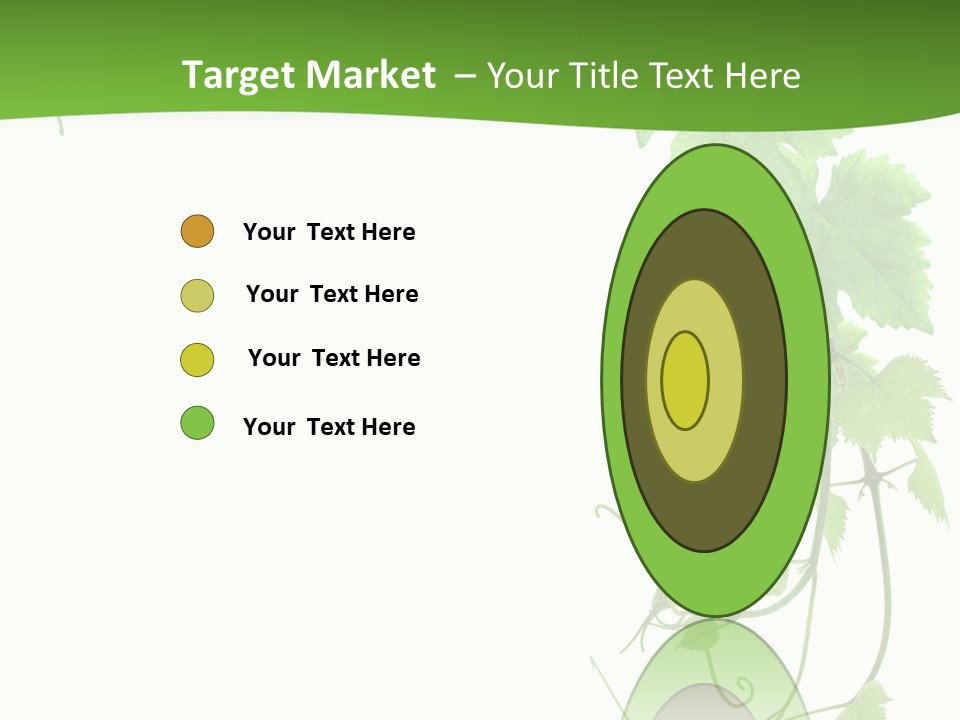 Framing Pastoral Plant PowerPoint Template