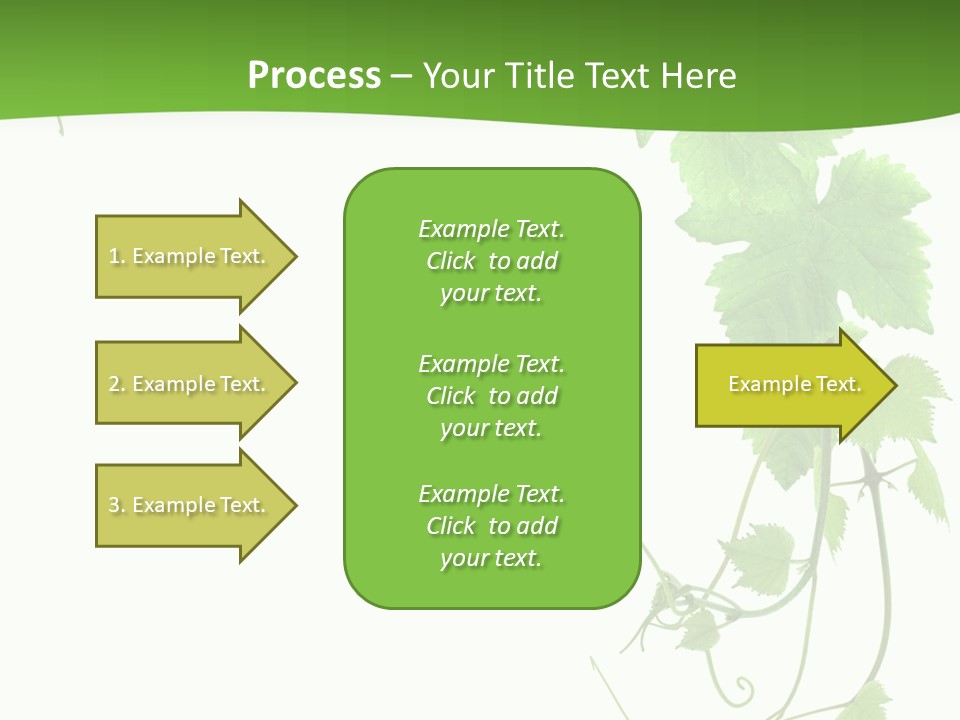 Framing Pastoral Plant PowerPoint Template