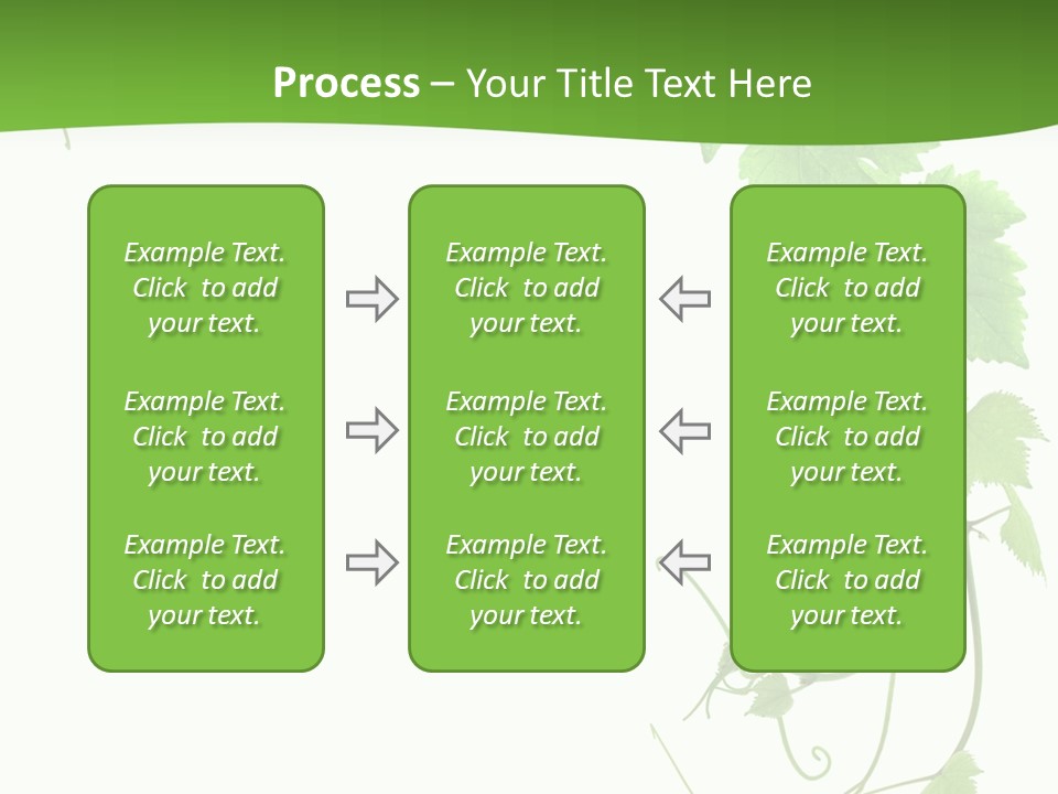 Framing Pastoral Plant PowerPoint Template