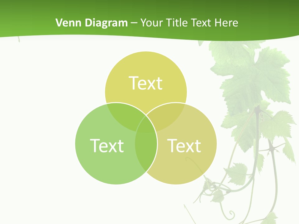 Framing Pastoral Plant PowerPoint Template
