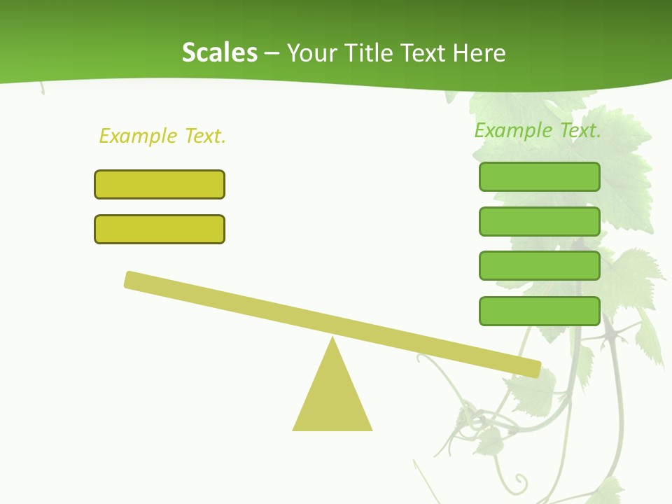 Framing Pastoral Plant PowerPoint Template