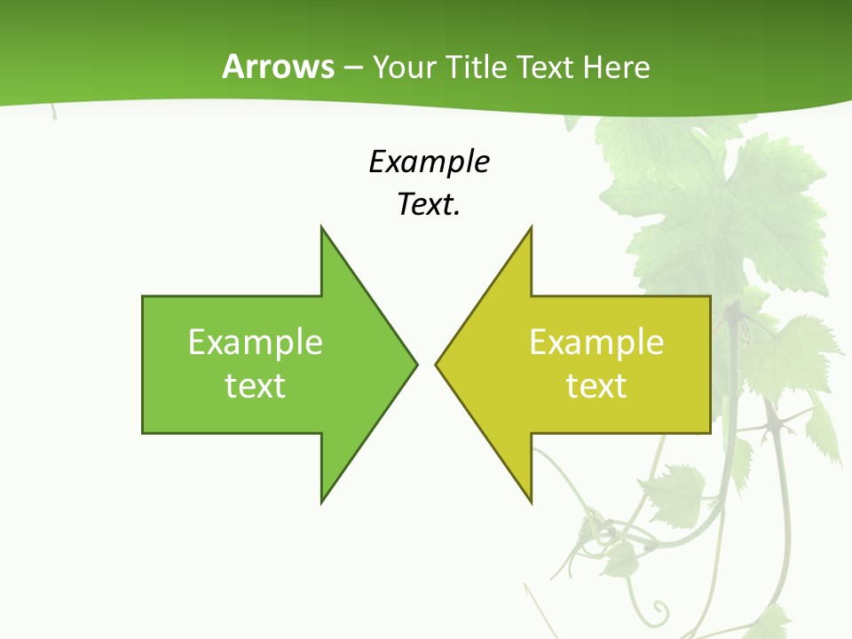 Framing Pastoral Plant PowerPoint Template