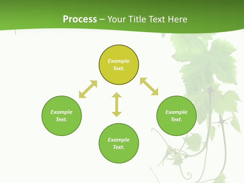 Framing Pastoral Plant PowerPoint Template
