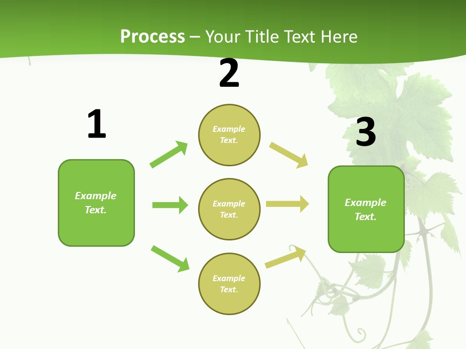 Framing Pastoral Plant PowerPoint Template
