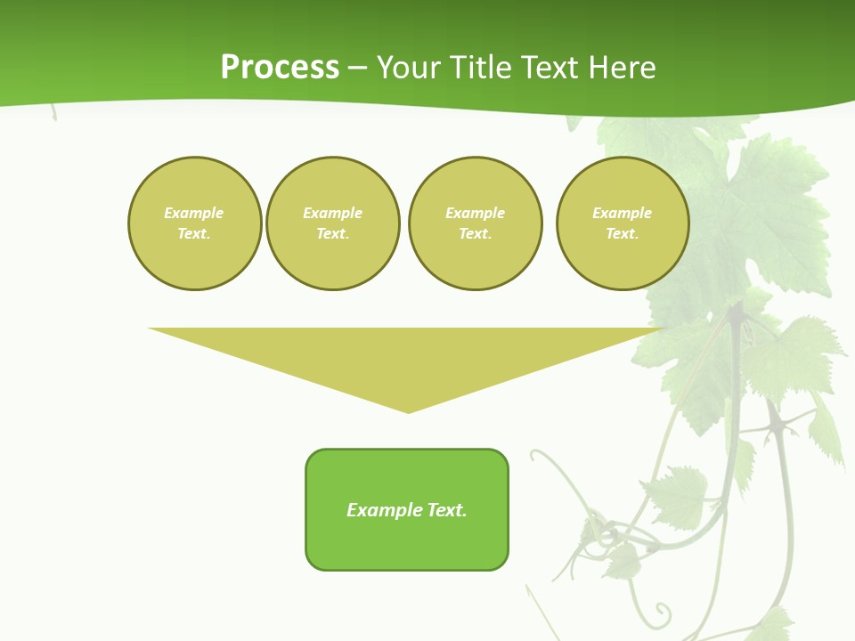 Framing Pastoral Plant PowerPoint Template
