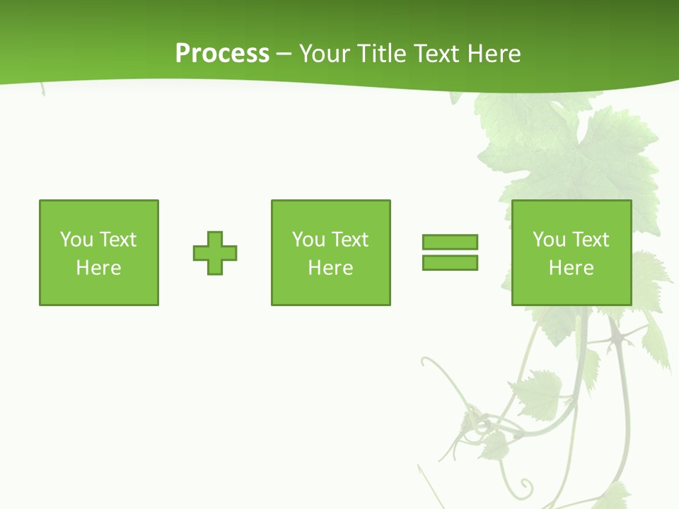 Framing Pastoral Plant PowerPoint Template