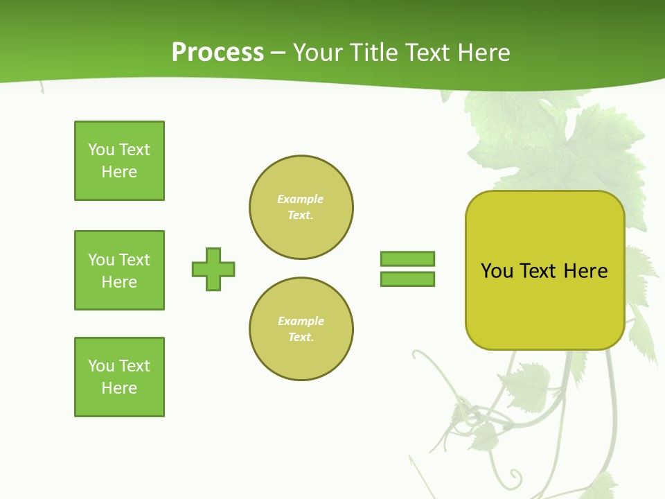Framing Pastoral Plant PowerPoint Template