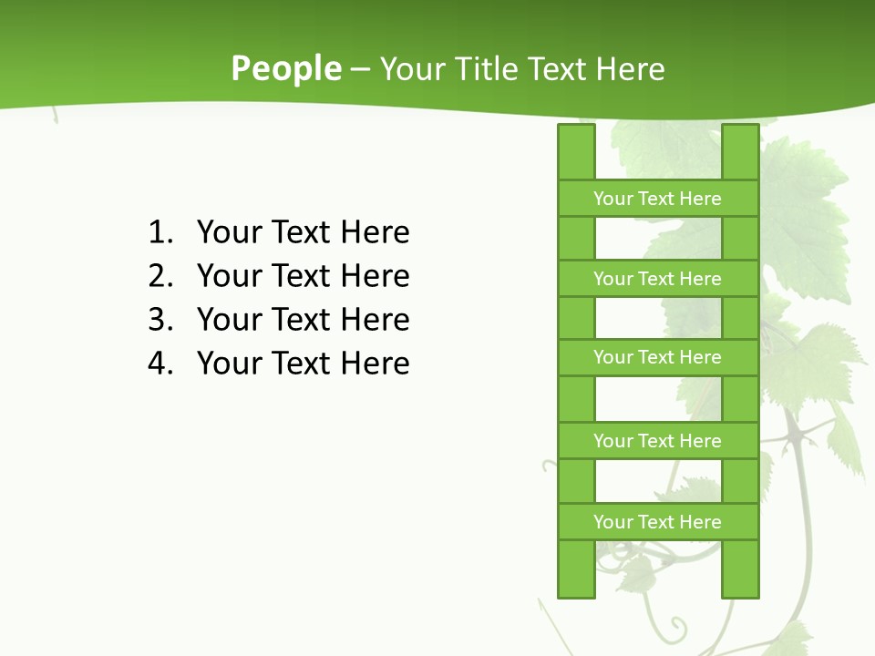Framing Pastoral Plant PowerPoint Template