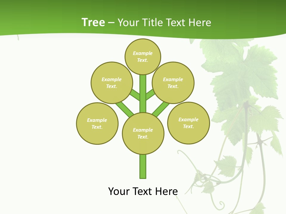 Framing Pastoral Plant PowerPoint Template