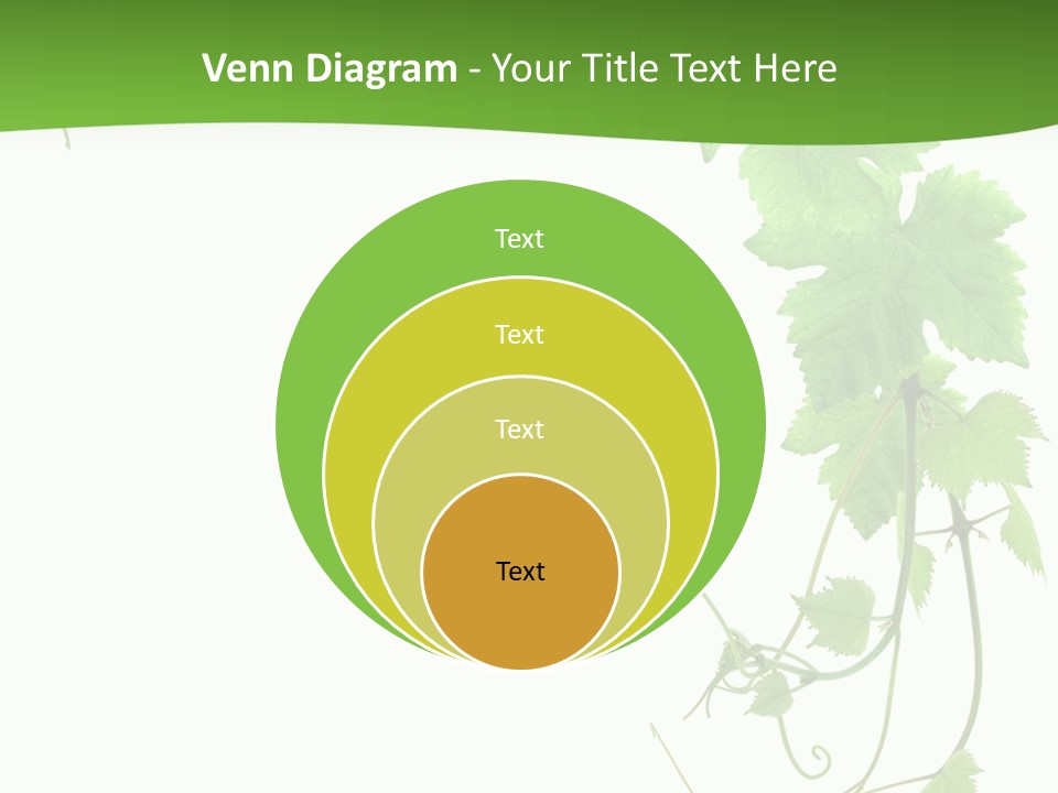 Framing Pastoral Plant PowerPoint Template