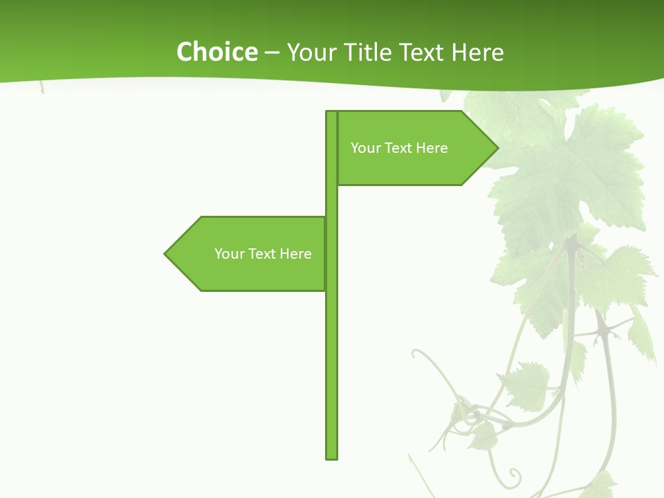 Framing Pastoral Plant PowerPoint Template