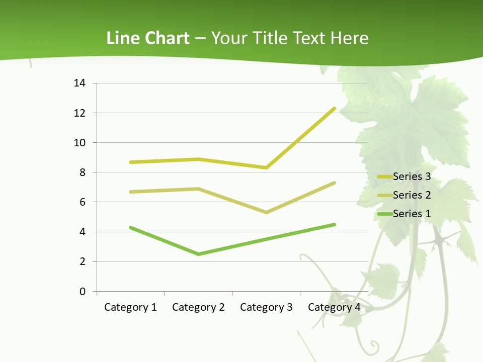 Framing Pastoral Plant PowerPoint Template