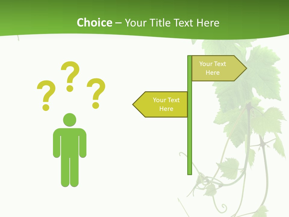 Framing Pastoral Plant PowerPoint Template
