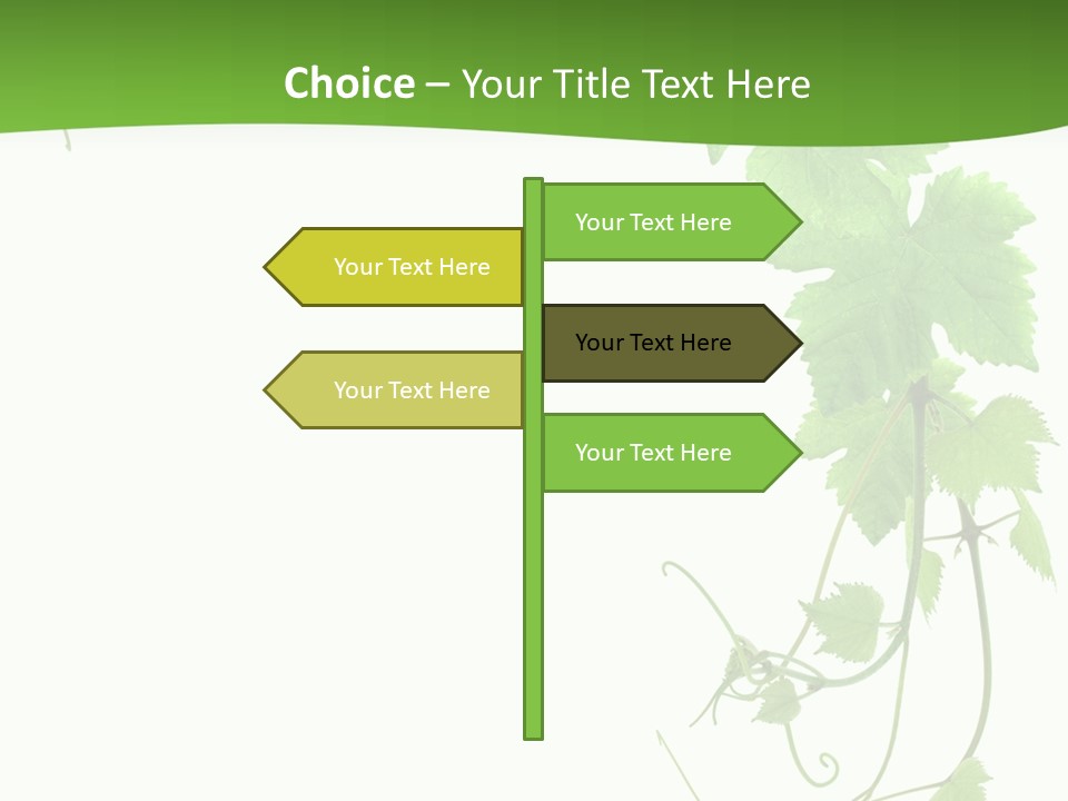 Framing Pastoral Plant PowerPoint Template