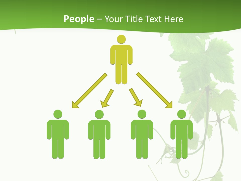 Framing Pastoral Plant PowerPoint Template