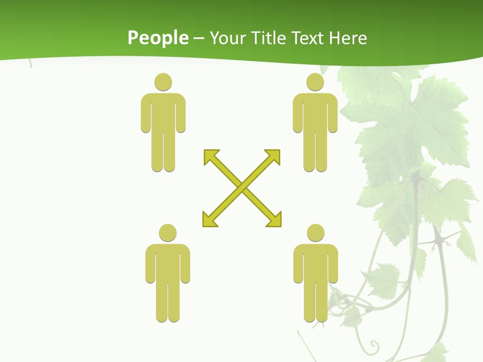 Framing Pastoral Plant PowerPoint Template