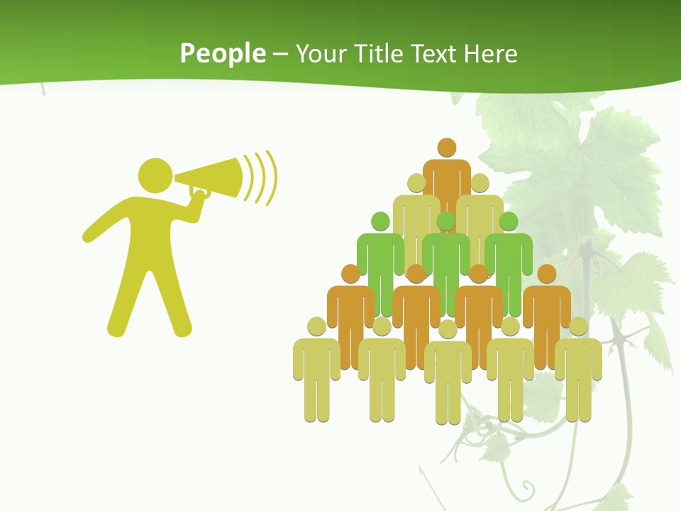 Framing Pastoral Plant PowerPoint Template