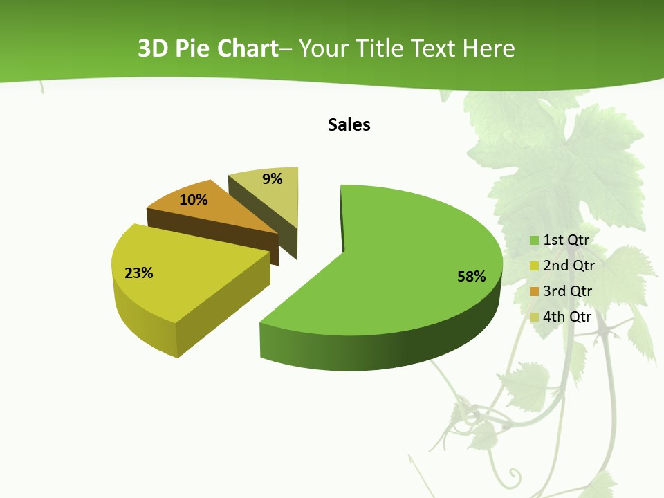 Framing Pastoral Plant PowerPoint Template