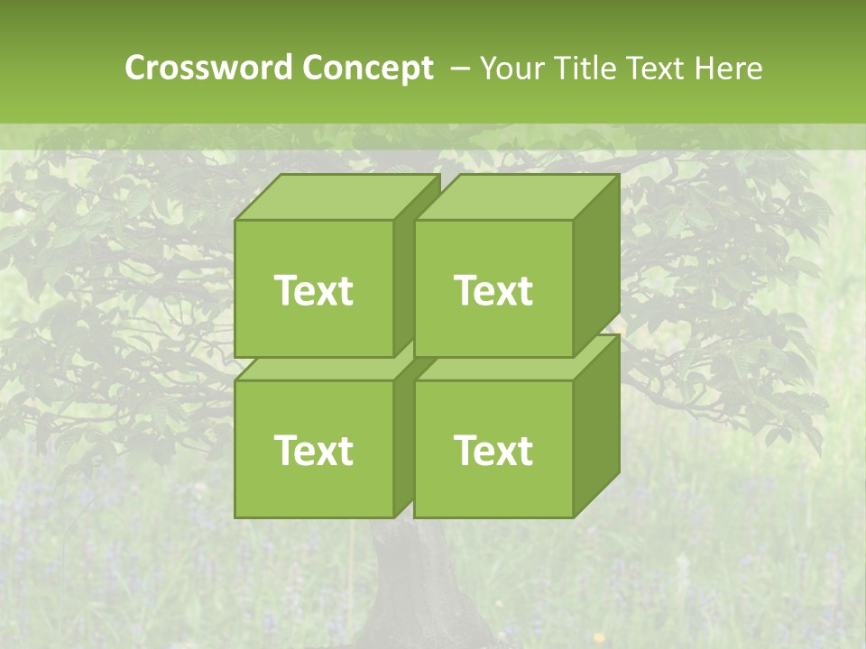Tree Buddhism Meadow PowerPoint Template