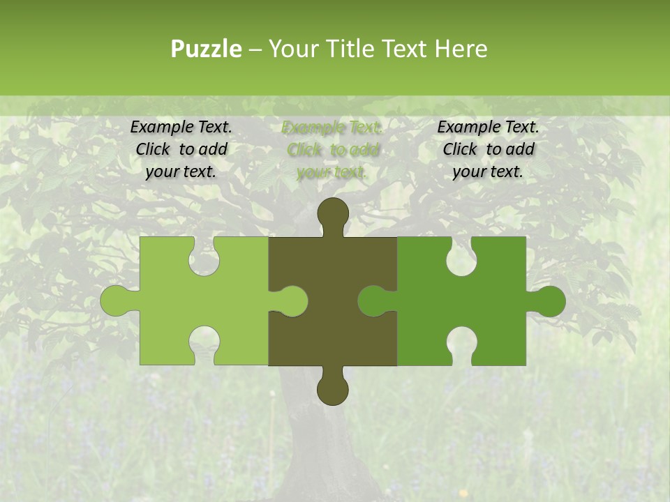 Tree Buddhism Meadow PowerPoint Template