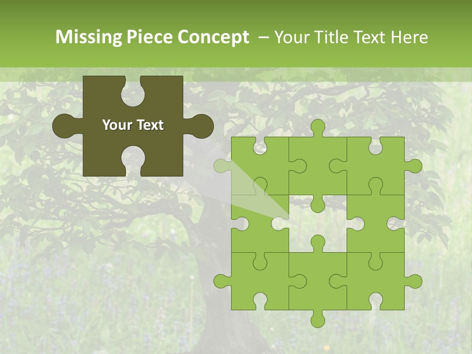 Tree Buddhism Meadow PowerPoint Template