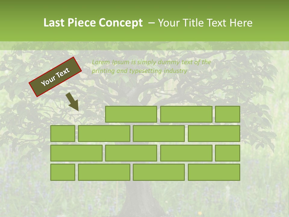 Tree Buddhism Meadow PowerPoint Template