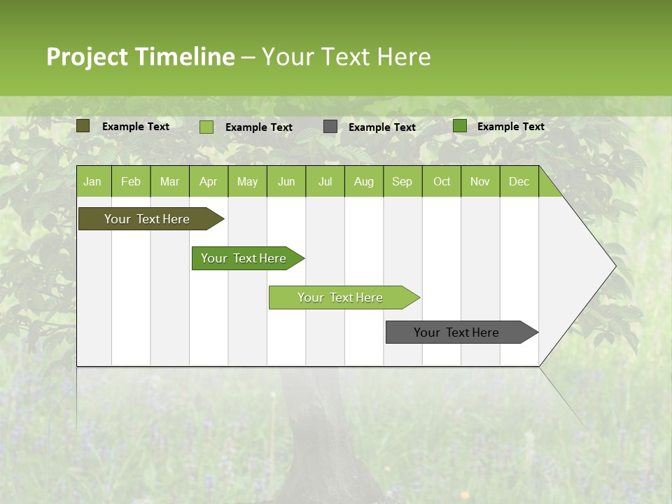 Tree Buddhism Meadow PowerPoint Template