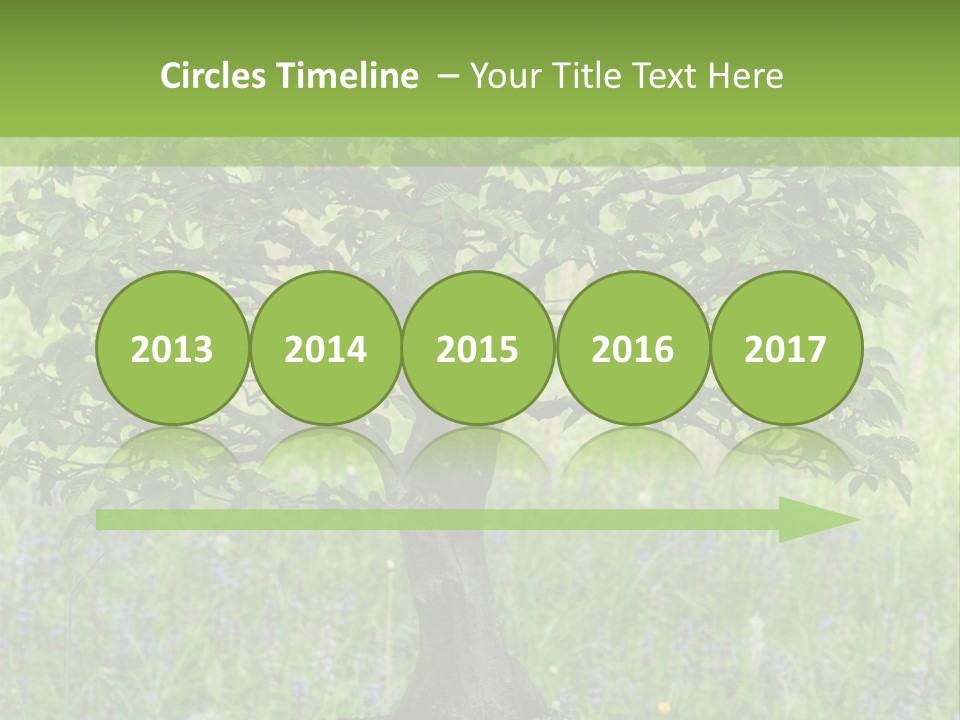 Tree Buddhism Meadow PowerPoint Template