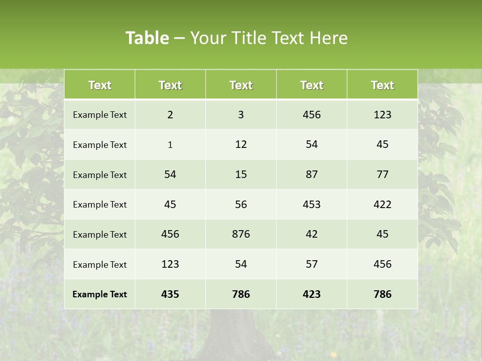 Tree Buddhism Meadow PowerPoint Template