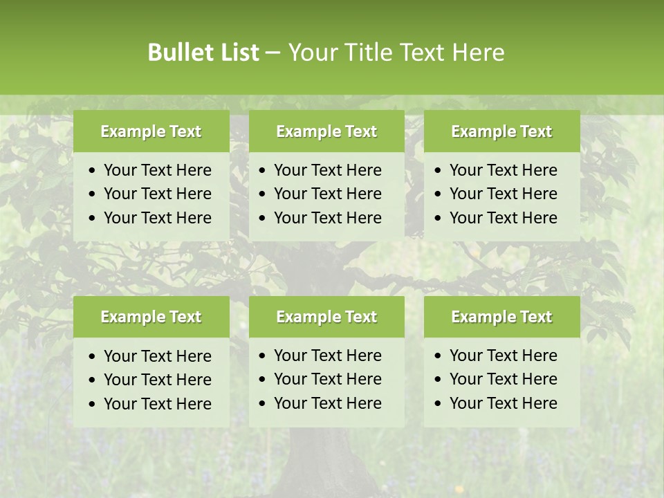 Tree Buddhism Meadow PowerPoint Template