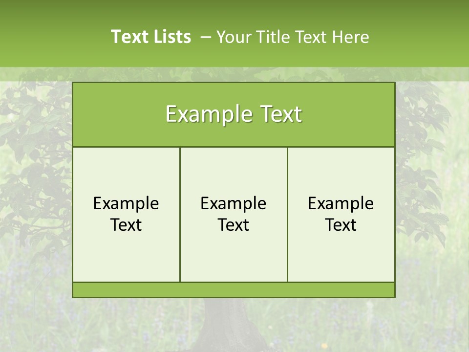Tree Buddhism Meadow PowerPoint Template