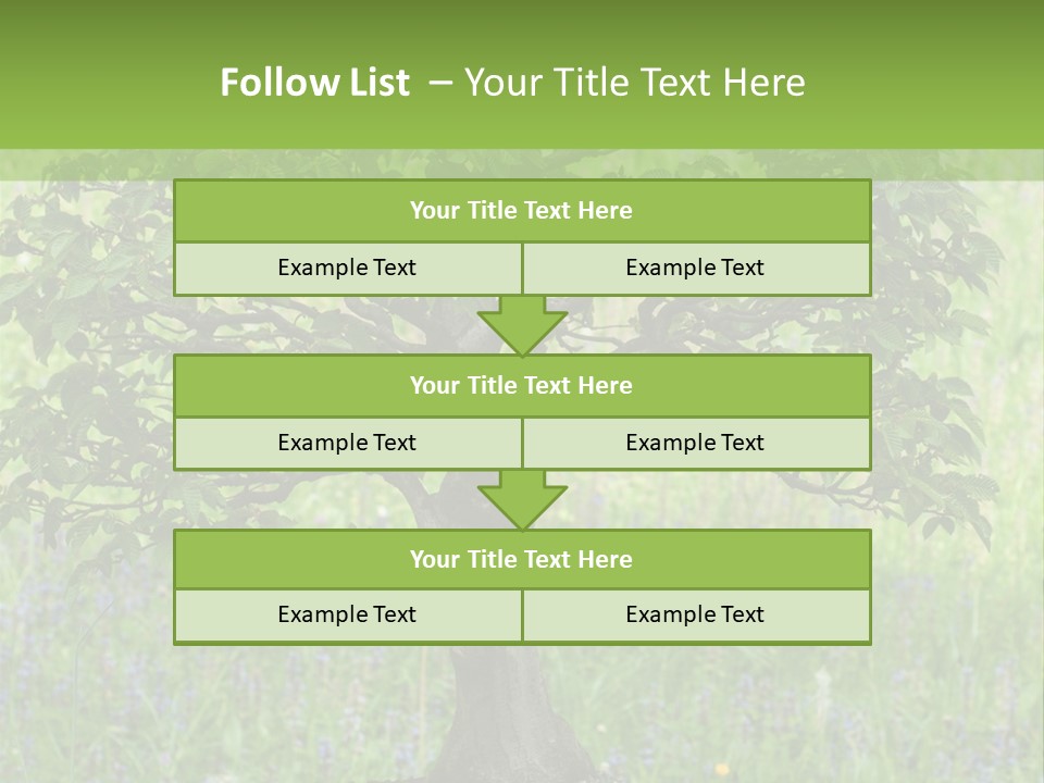 Tree Buddhism Meadow PowerPoint Template