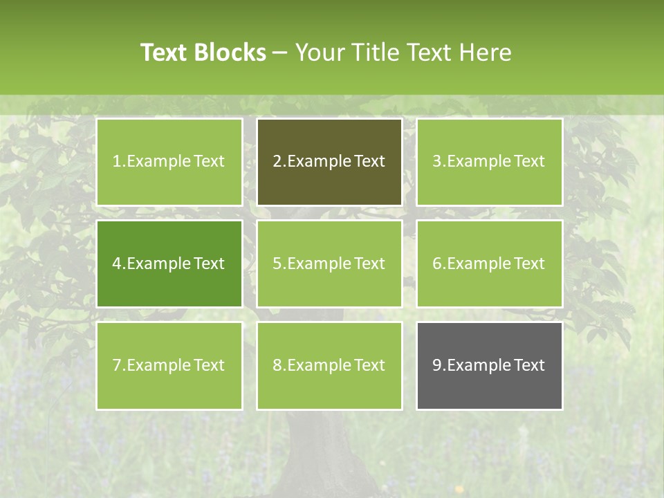 Tree Buddhism Meadow PowerPoint Template