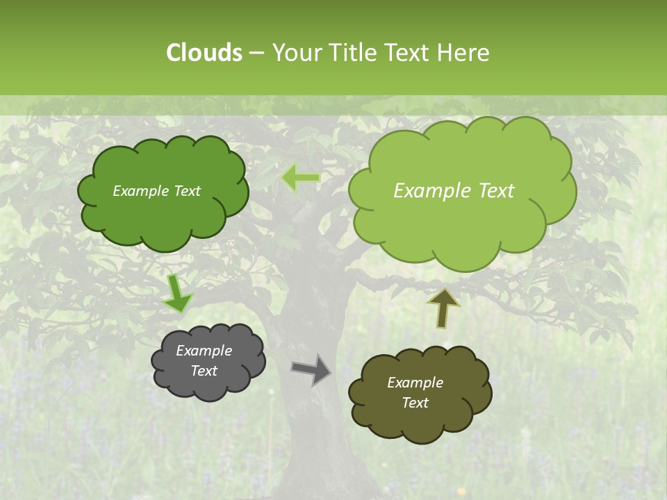 Tree Buddhism Meadow PowerPoint Template