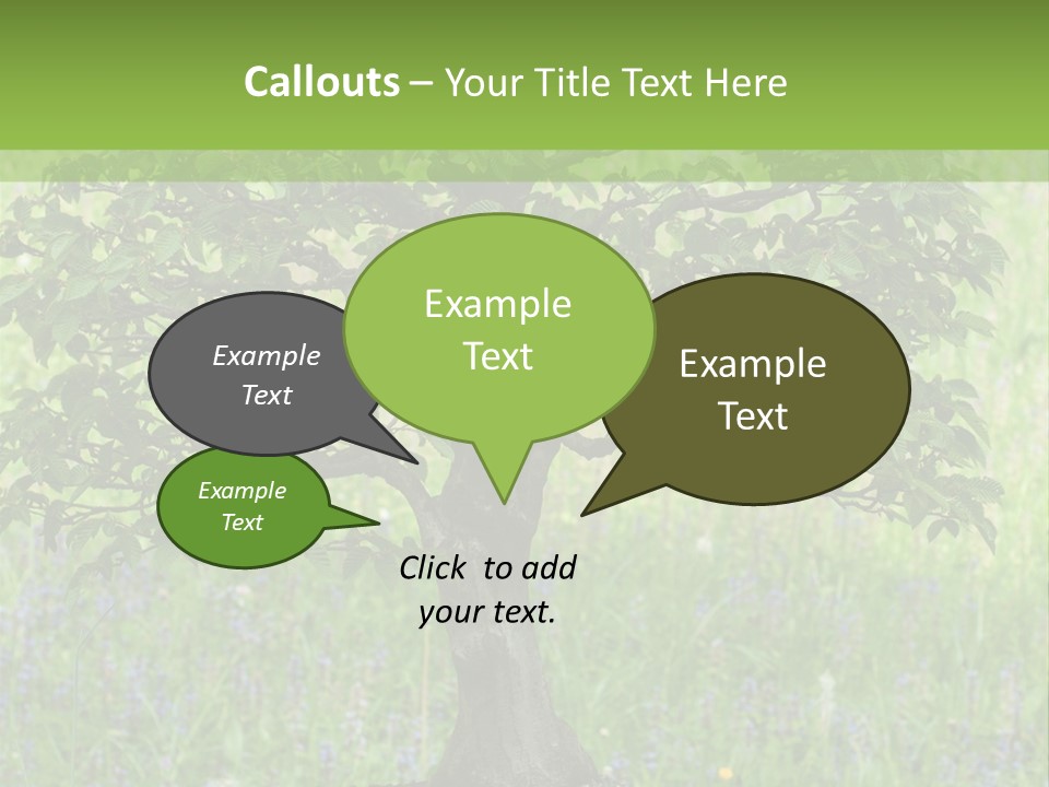 Tree Buddhism Meadow PowerPoint Template