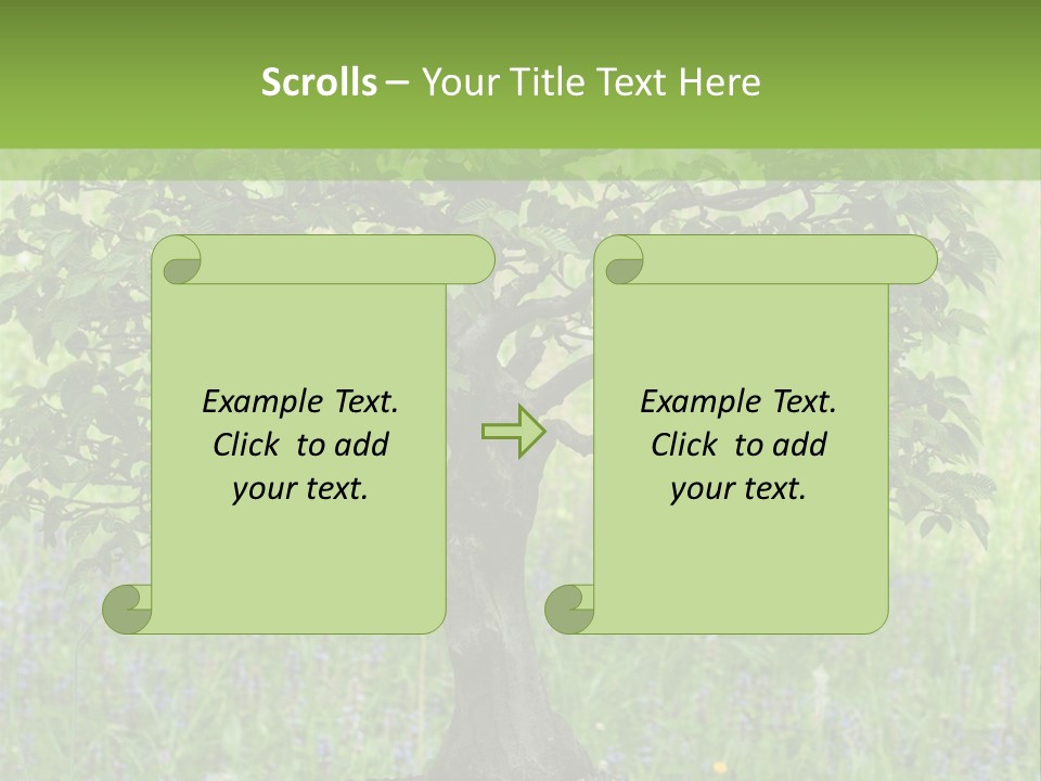 Tree Buddhism Meadow PowerPoint Template