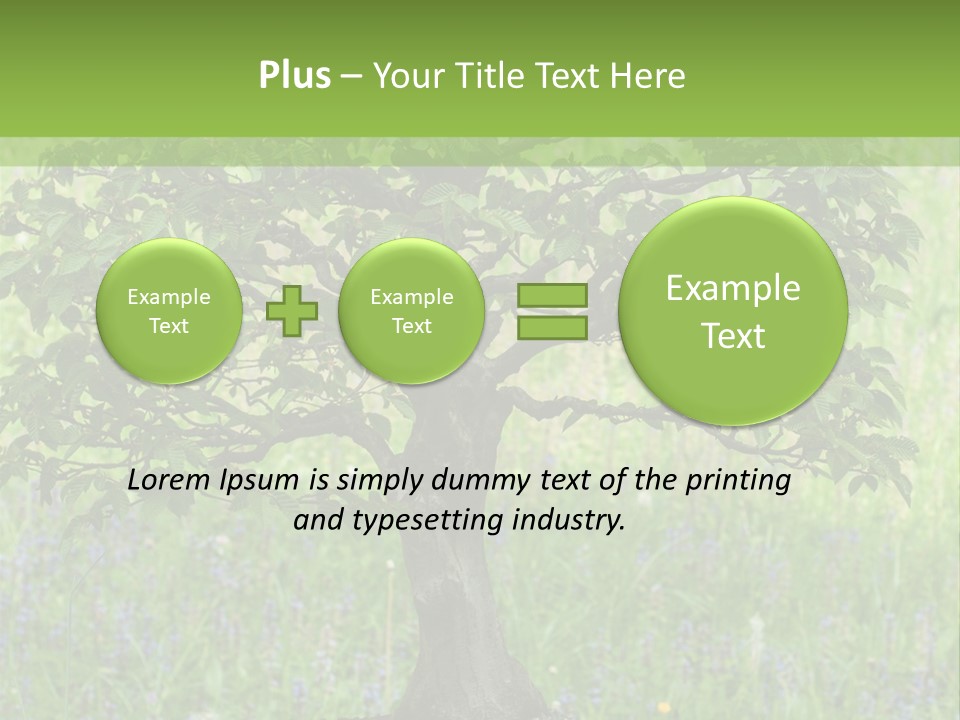 Tree Buddhism Meadow PowerPoint Template