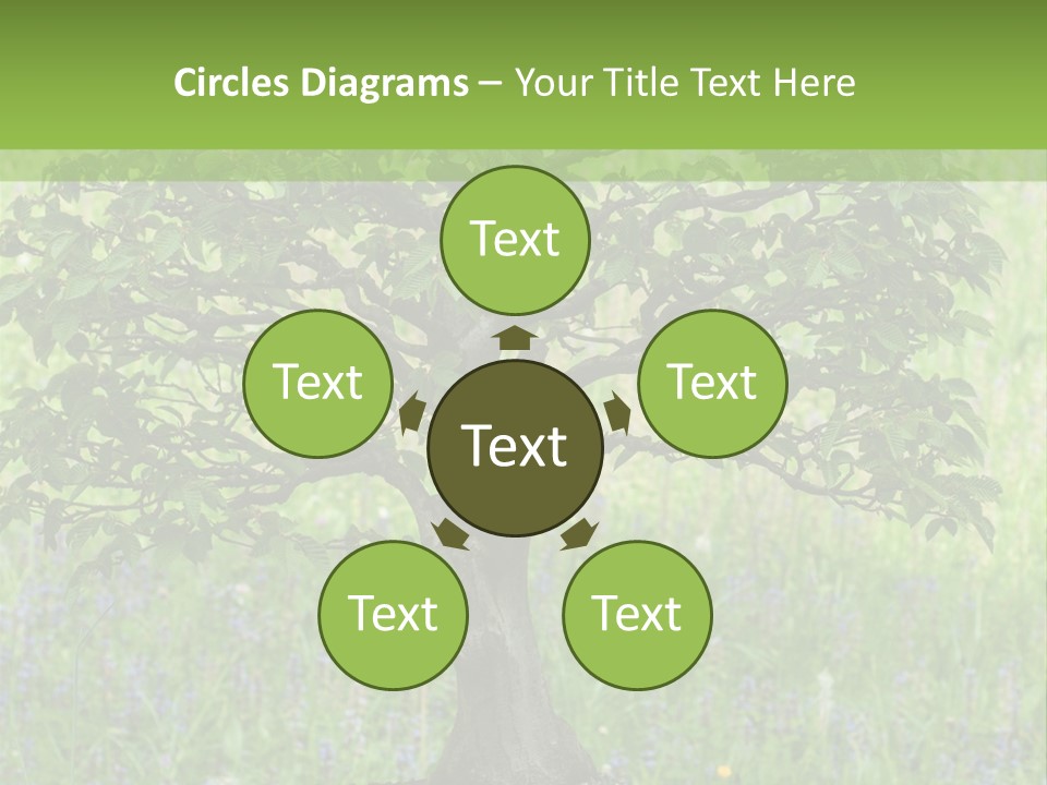 Tree Buddhism Meadow PowerPoint Template