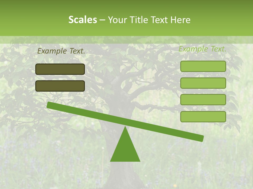 Tree Buddhism Meadow PowerPoint Template