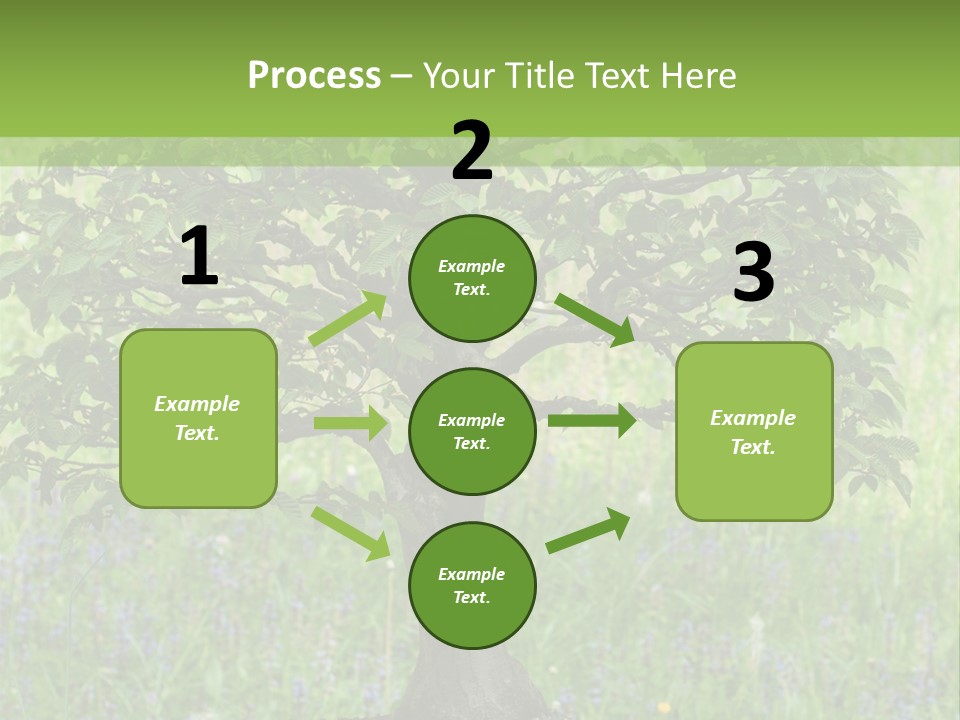 Tree Buddhism Meadow PowerPoint Template