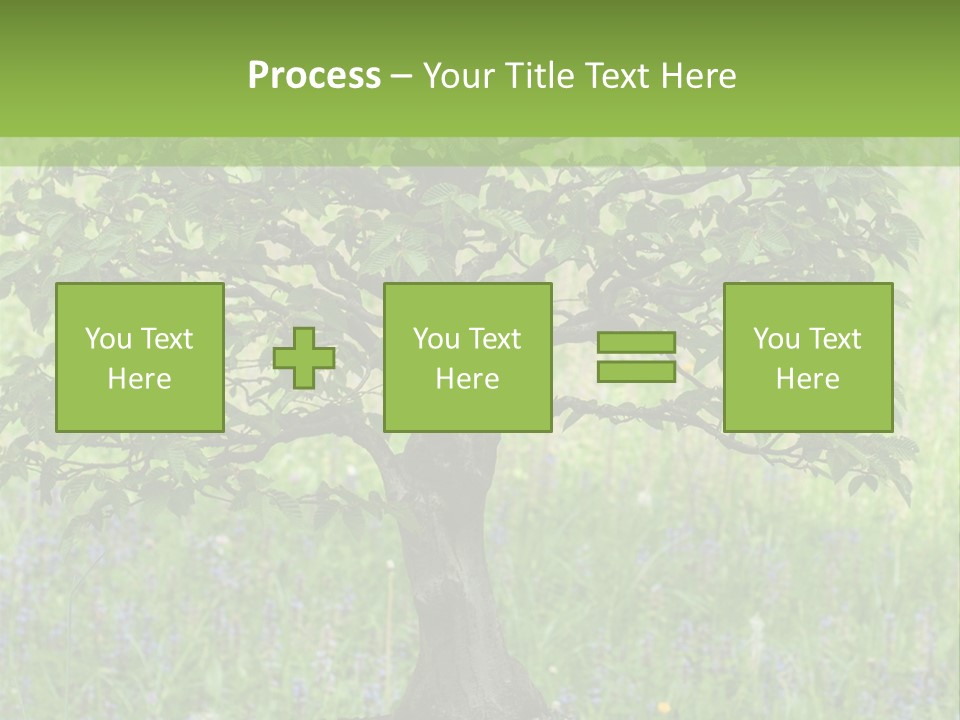 Tree Buddhism Meadow PowerPoint Template